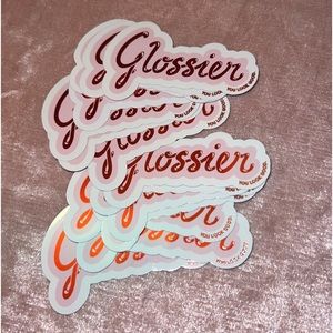 Glossier you look good sticker